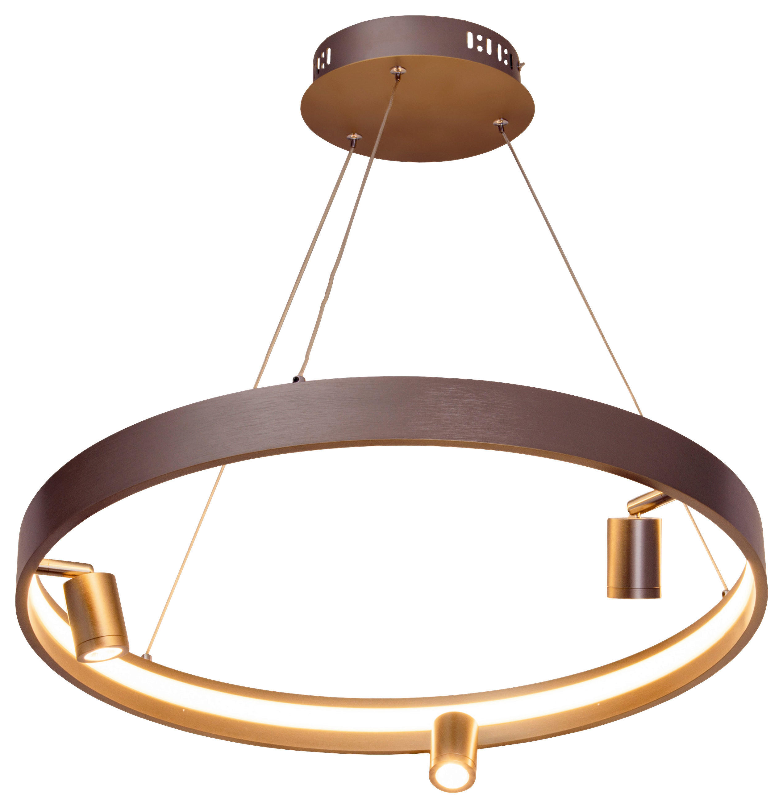 Näve Leuchten LED-Pendelleuchte stahlgrau Kunststoff Metall B/H/T/D: ca. 58x150x58x58 cm TRISTAN - stahlgrau (58,00/150,00/58,00cm) - Näve Leuchten