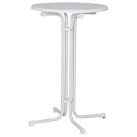 MFG Stehtisch weiß Stahl H/D: ca. 110x85 cm Stehtisch_MFG - weiß (85,00/110,00cm) - MFG