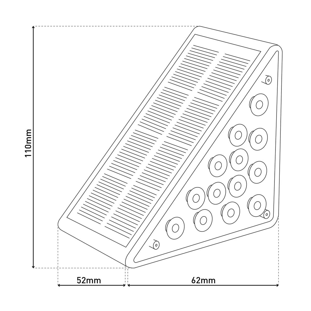 Solarleuchte 5313616 grau B/H/T: ca. 5,2x6,2x11 cm Scala - grau (5,20/6,20/11,00cm) - Näve Leuchten