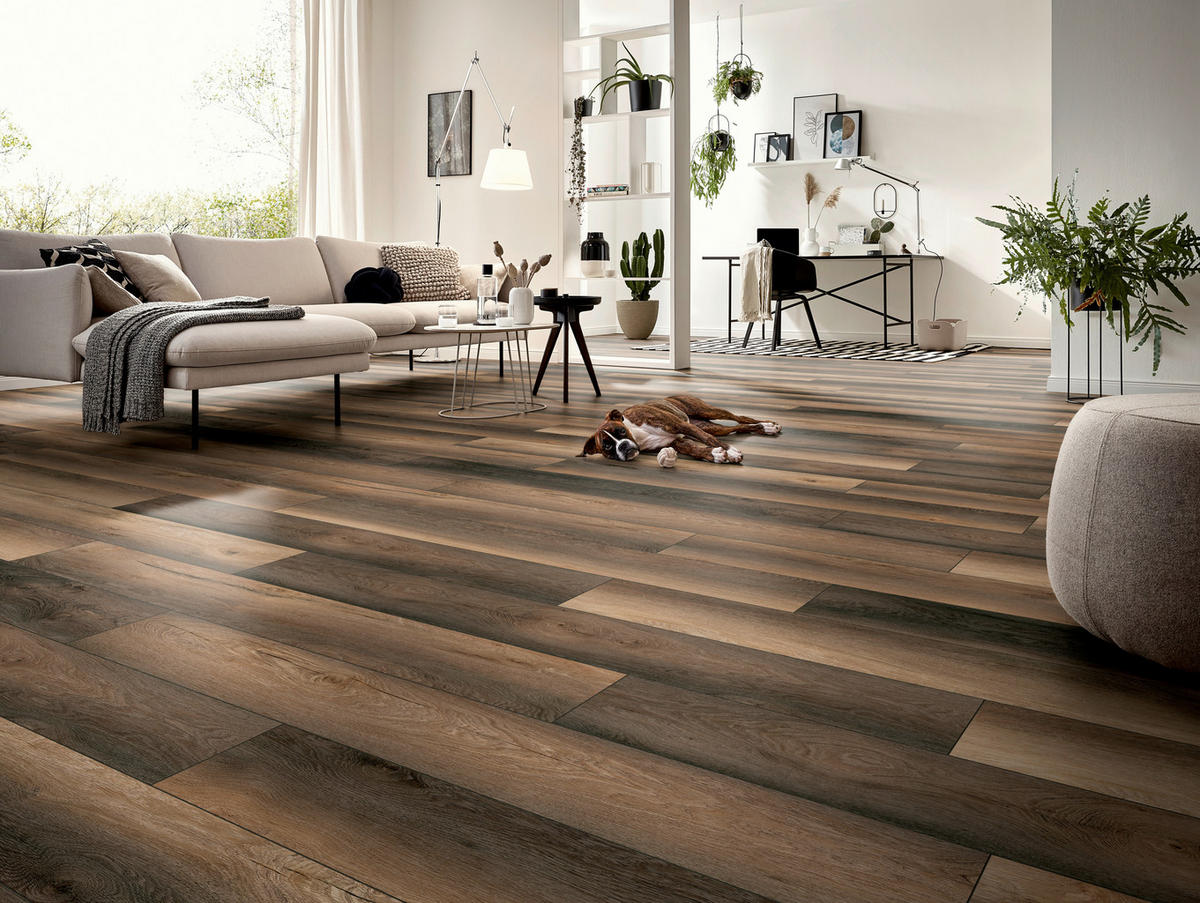 Laminatboden Gnarrenburg ca. 2,131 m² im Paket  B/L: ca. 19,3x138 cm pro Paket Gnarrenburg ca. 2,131 m² im Paket - natur (19,30/138,00cm)