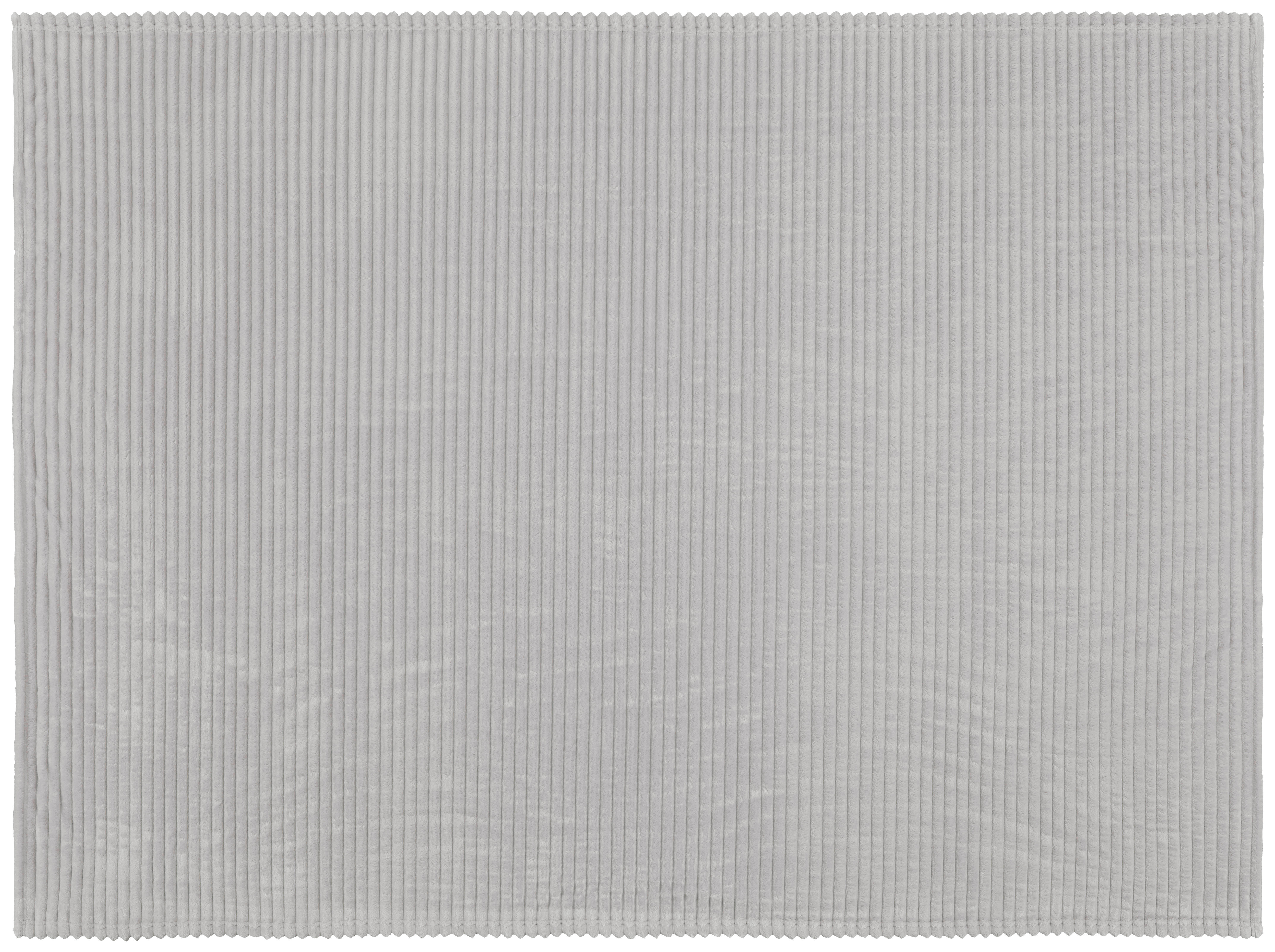 Flanelldecke Flanelldecke_Cord 140x180 silber - silber (140,00/180,00cm) - POCOline
