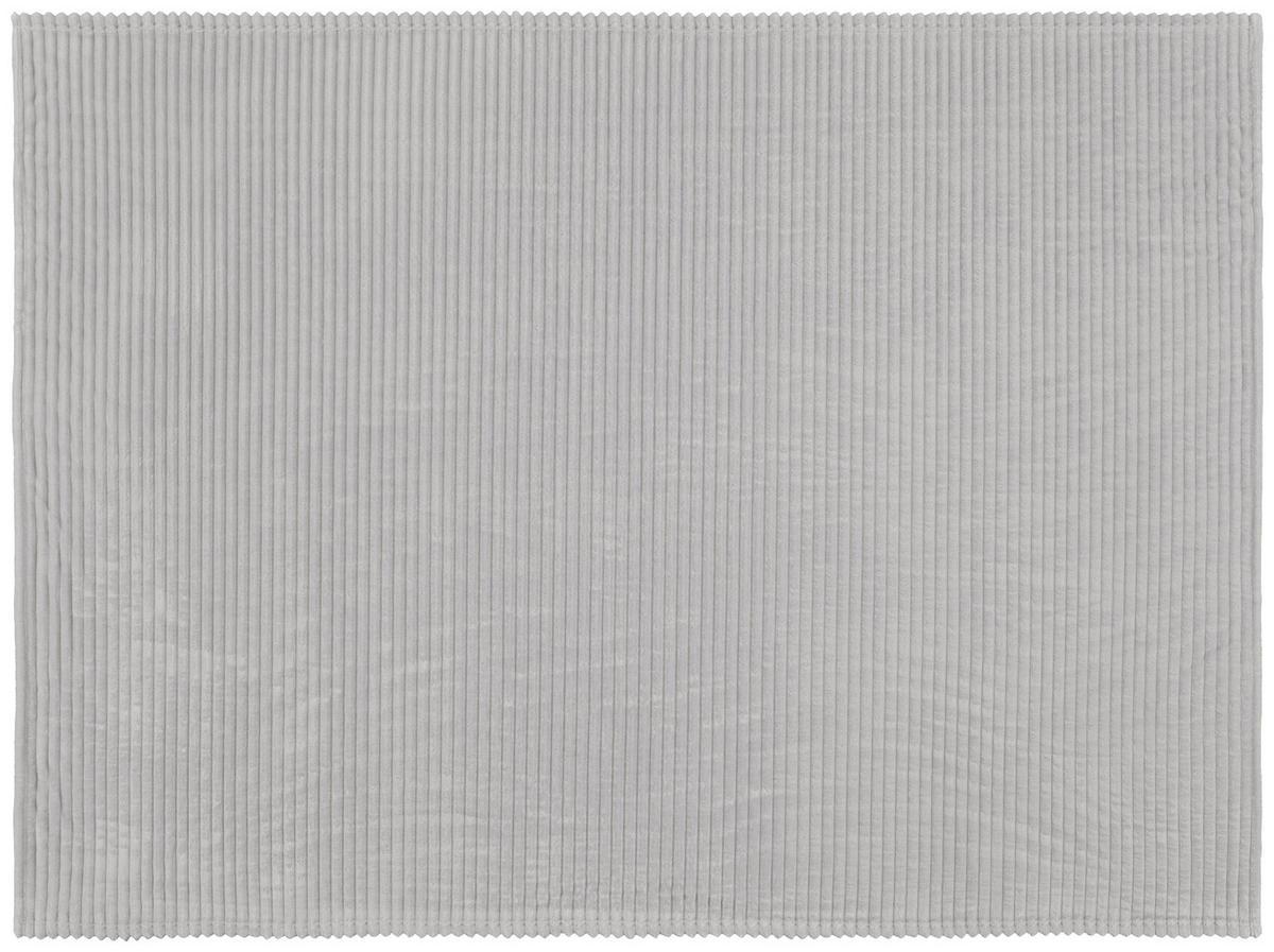 Flanelldecke Flanelldecke_Cord 140x180 silber - silber (140,00/180,00cm) - POCOline