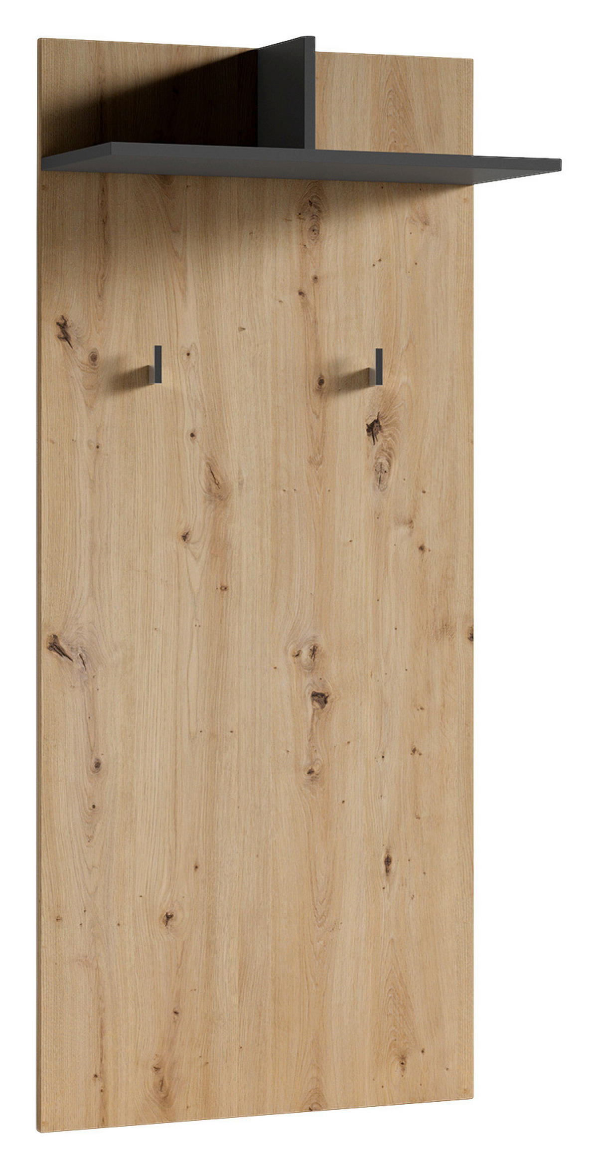 Wandpaneel BEN Eiche Nachbildung anthrazit B/H/T: ca. 60x136x27 cm BEN - Eiche/anthrazit (60,00/136,00/27,00cm) - byLIVING