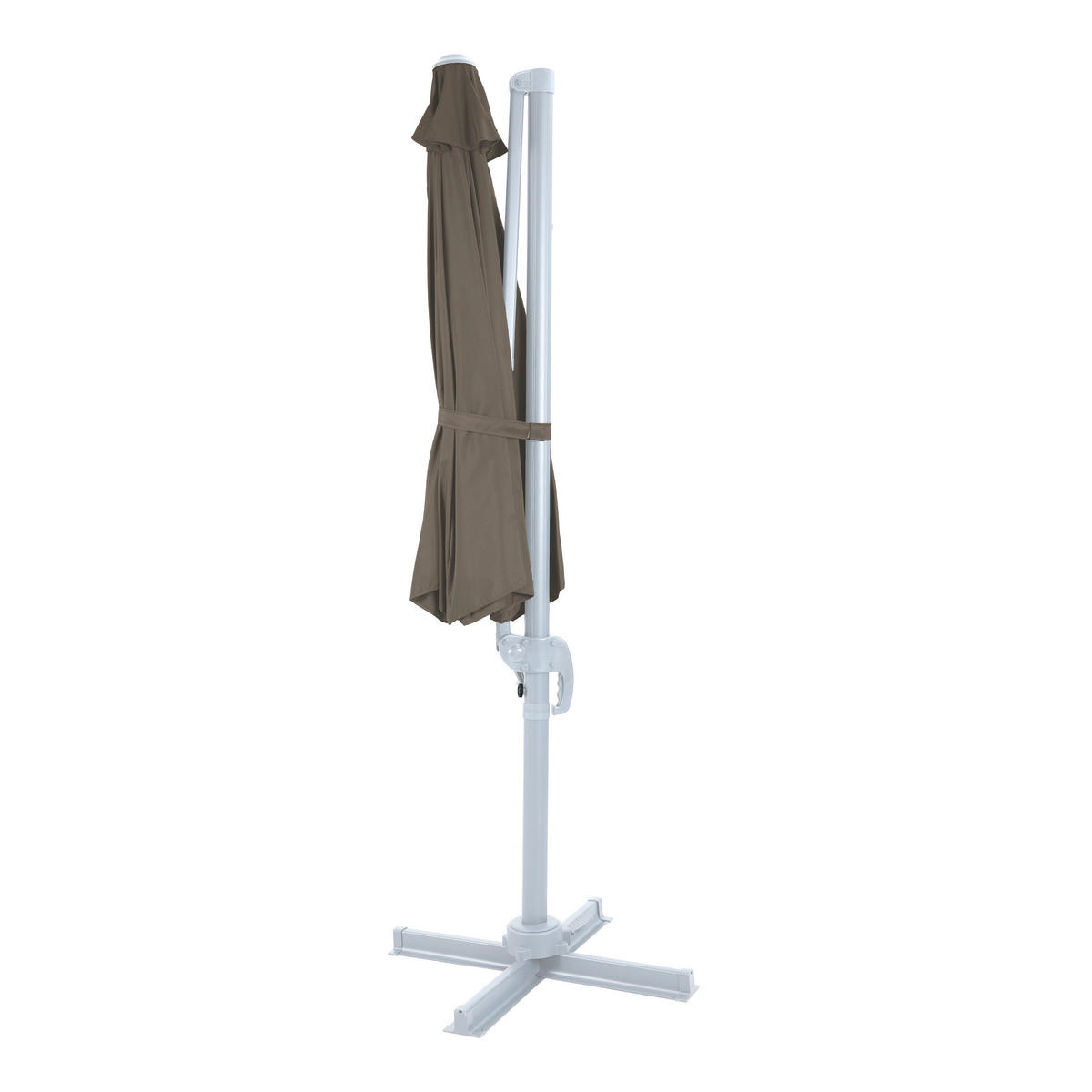 AXI Outdoor Living Ampelschirm Marisol taupe Metall B/H/L: ca. 300x235x300 cm Marisol - weiß/taupe (300,00/300,00/235,00cm) - AXI Outdoor Living