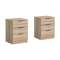 Nachtkonsolen KOPENHAGEN, Set Eiche Sonoma Nachbildung B/H/T: ca. 45x60x40 cm KOPENHAGEN, Set - Eiche (45,00/60,00/40,00cm) - xonox.home