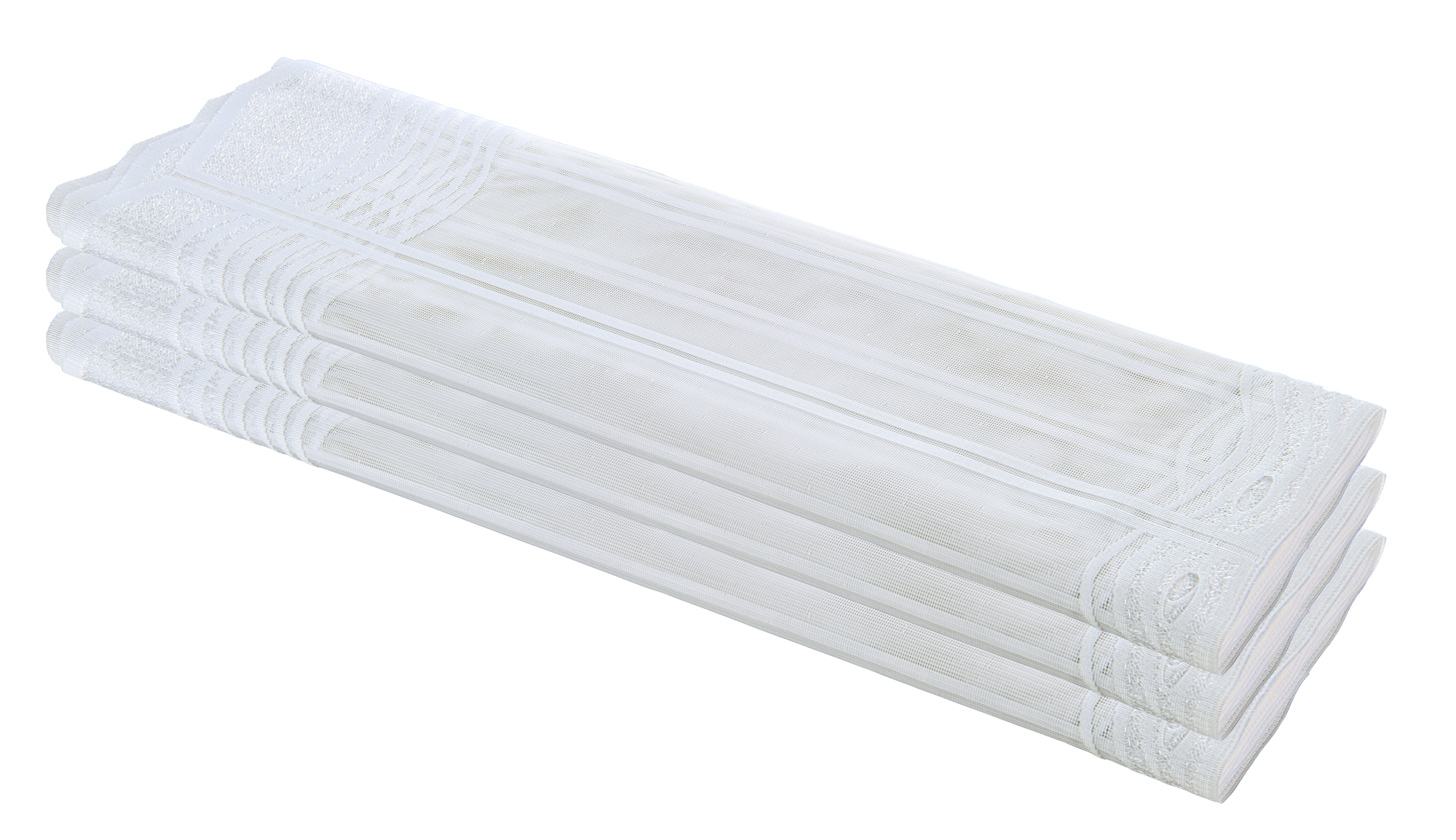 Scheibengardinen-Meterware Welden weiß H: ca. 60 cm Welden - weiß (60,00cm)