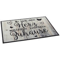 Fußmatte Velvet grauschwarz B/L: ca. 40x60 cm Velvet - grauschwarz (40,00/60,00cm)