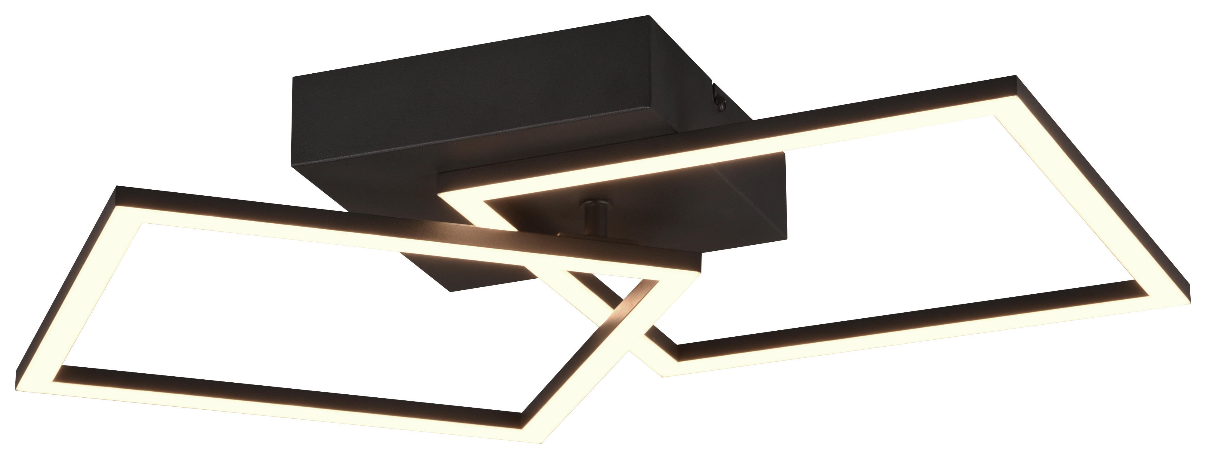 LED-Deckenleuchte schwarz Metall B/H/T: ca. 45x40x7 cm LED-Deckenleuchte_Trail - schwarz (45,00/40,00/7,00cm)