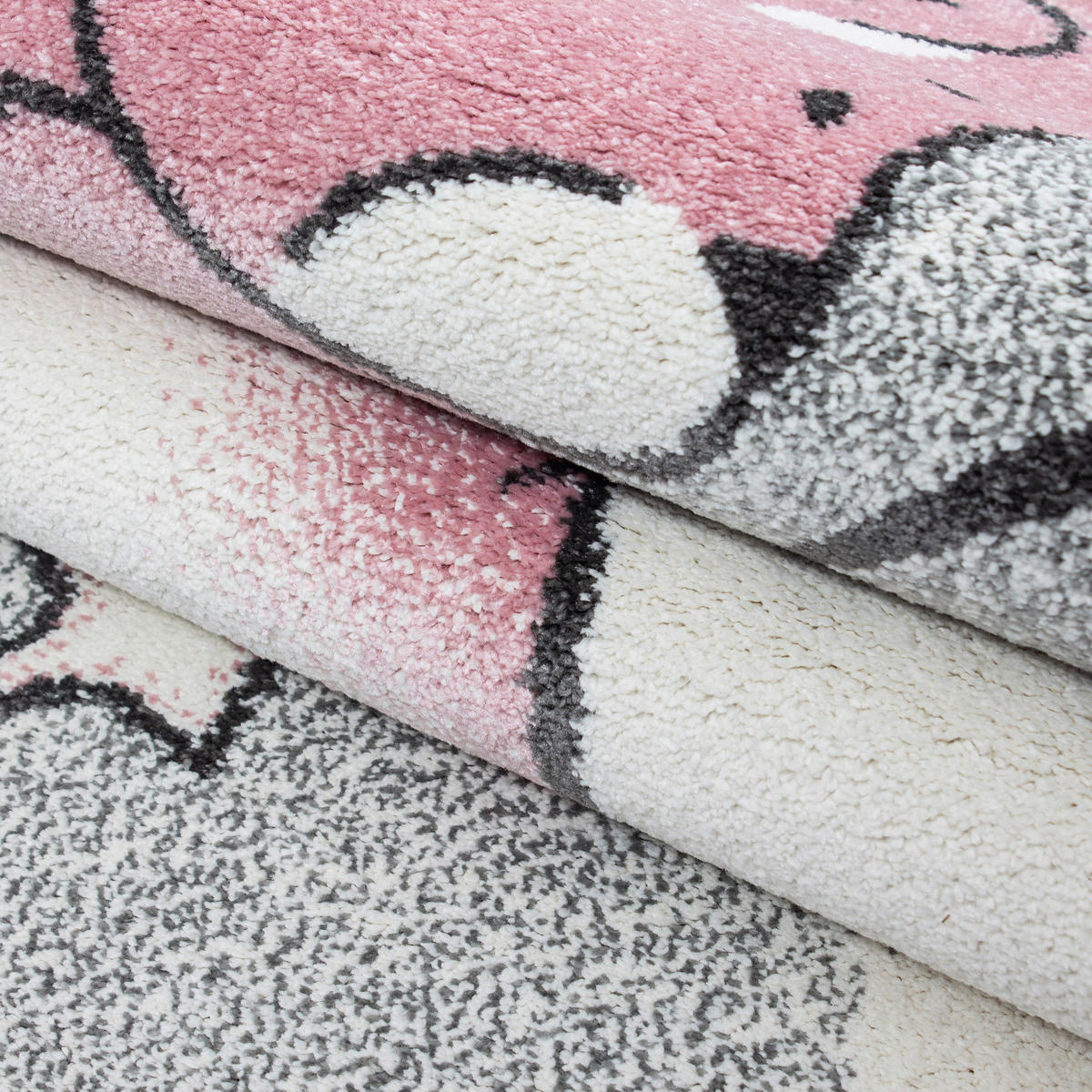 Ayyildiz Teppich KIDS pink B/L: ca. 80x150 cm KIDS - pink (80,00/150,00cm) - Ayyildiz