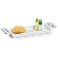 Zeller Badewannenablage weiß B/H/L: ca. 17,3x6,5x55 cm Badewannenablage - weiß (55,00/17,30/6,50cm) - Zeller