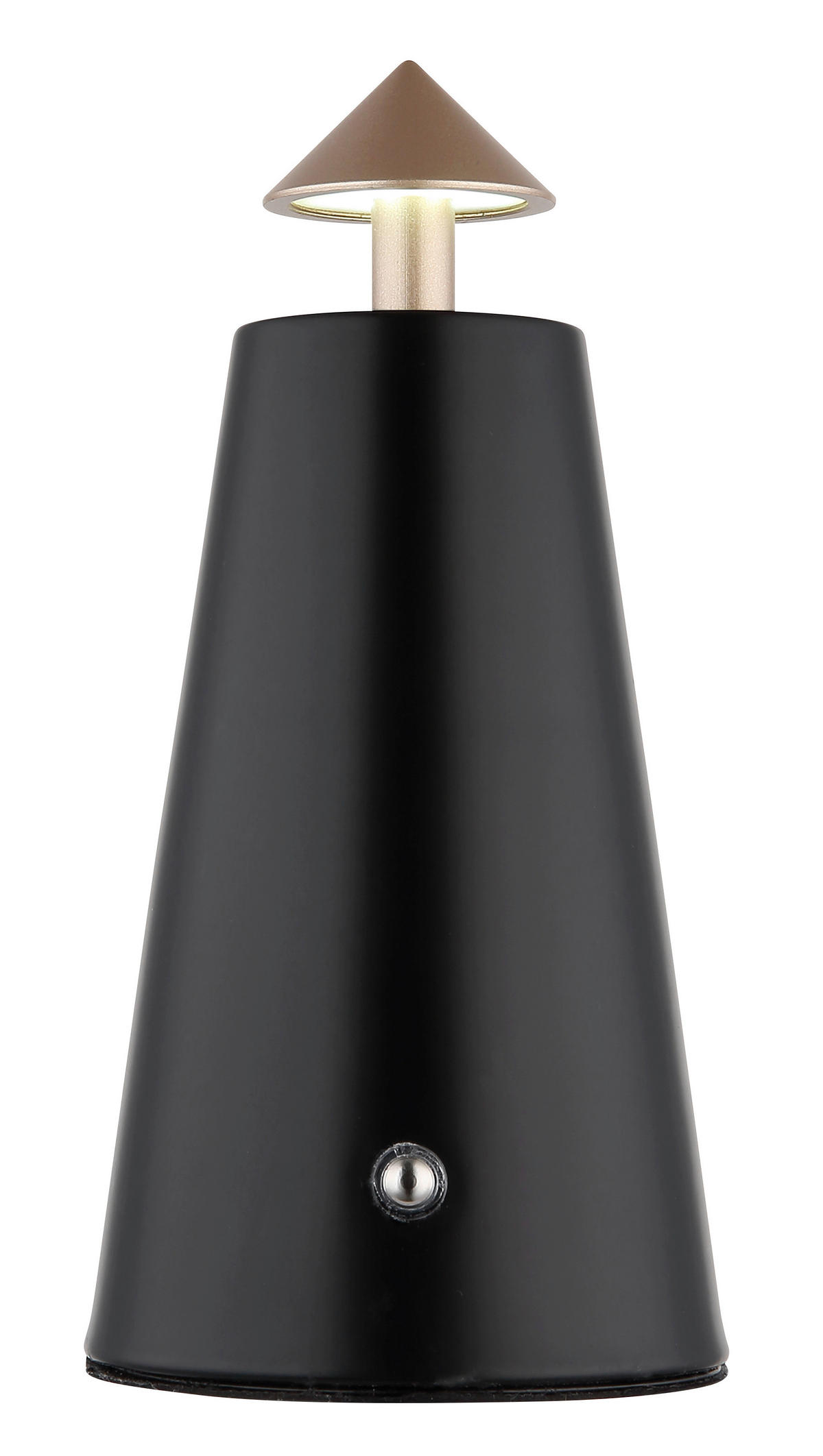 GLOBO LED-Tischleuchte mattschwarz schwarz Cappuccino Metall Kunststoff Stein H/D: ca. 19x9 cm 1 Brennstellen LIVA - schwarz/mattschwarz (9,00/19,00cm) - GLOBO