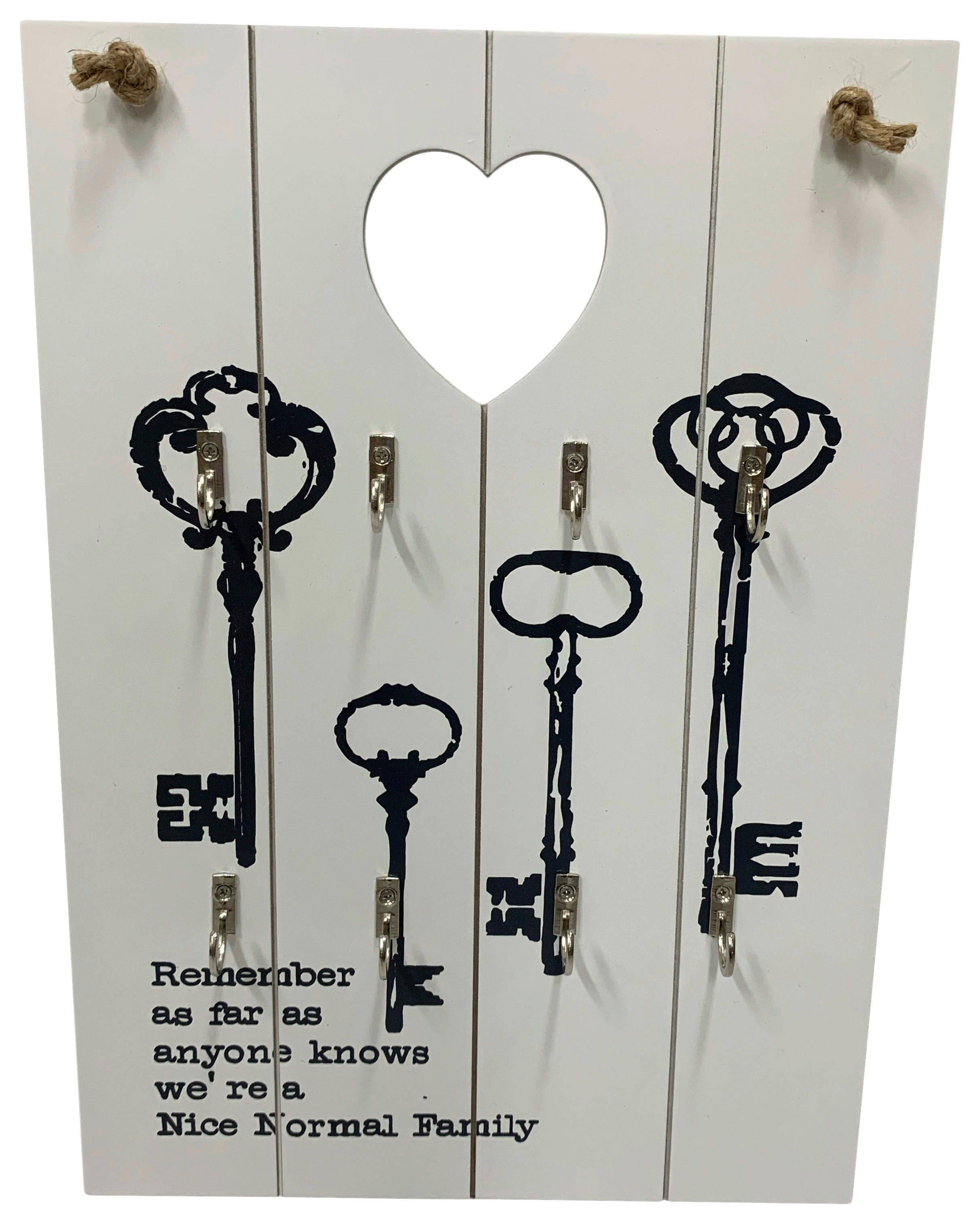 Schlüsselboard Key weiß B/H/T: ca. 24x34x3 cm Key - weiß (24,00/34,00/3,00cm)