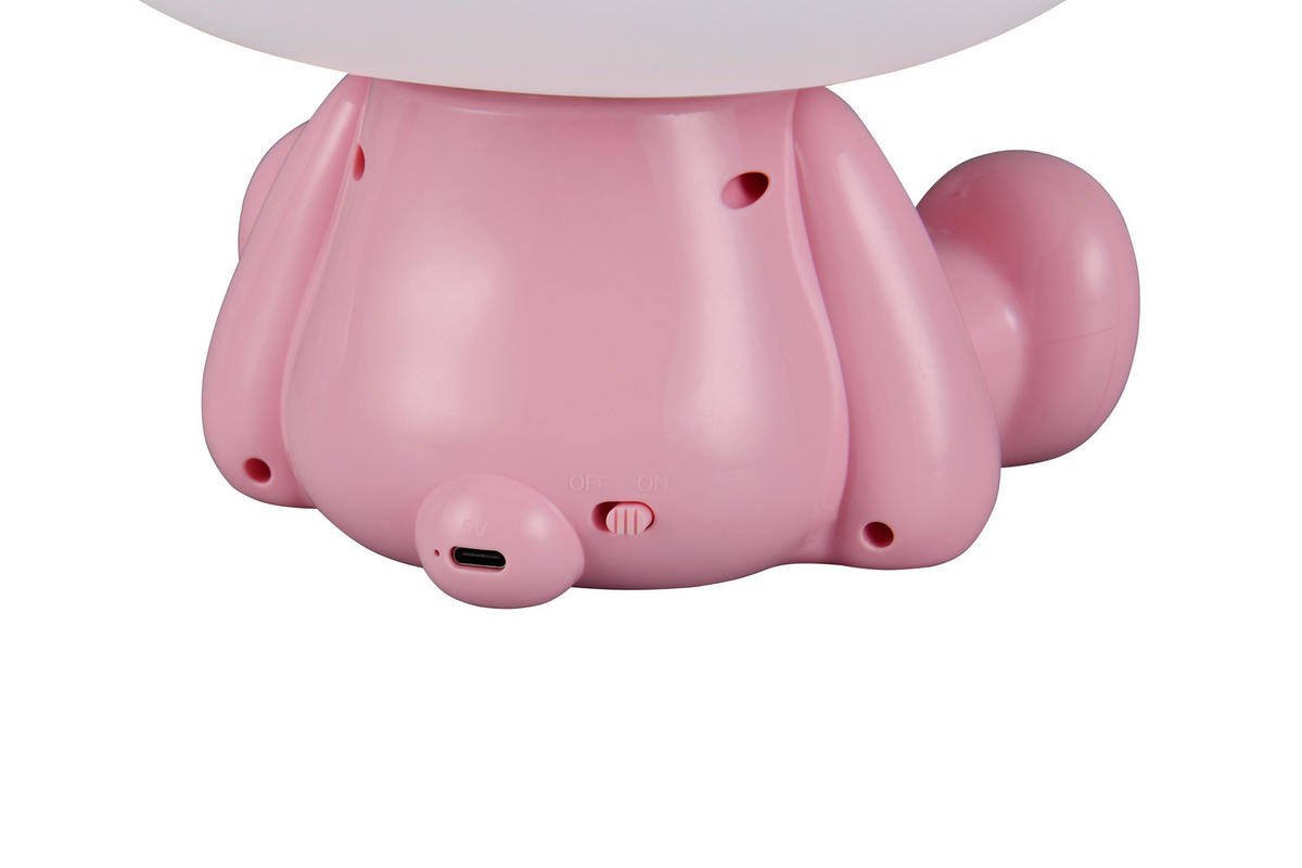 Reality LED Tischleuchte HOPPER pink Kunststoff B/H/T: ca. 19,5x24,5x16,5 cm 1 Brennstellen Hopper - pink (19,50/24,50/16,50cm) - Reality
