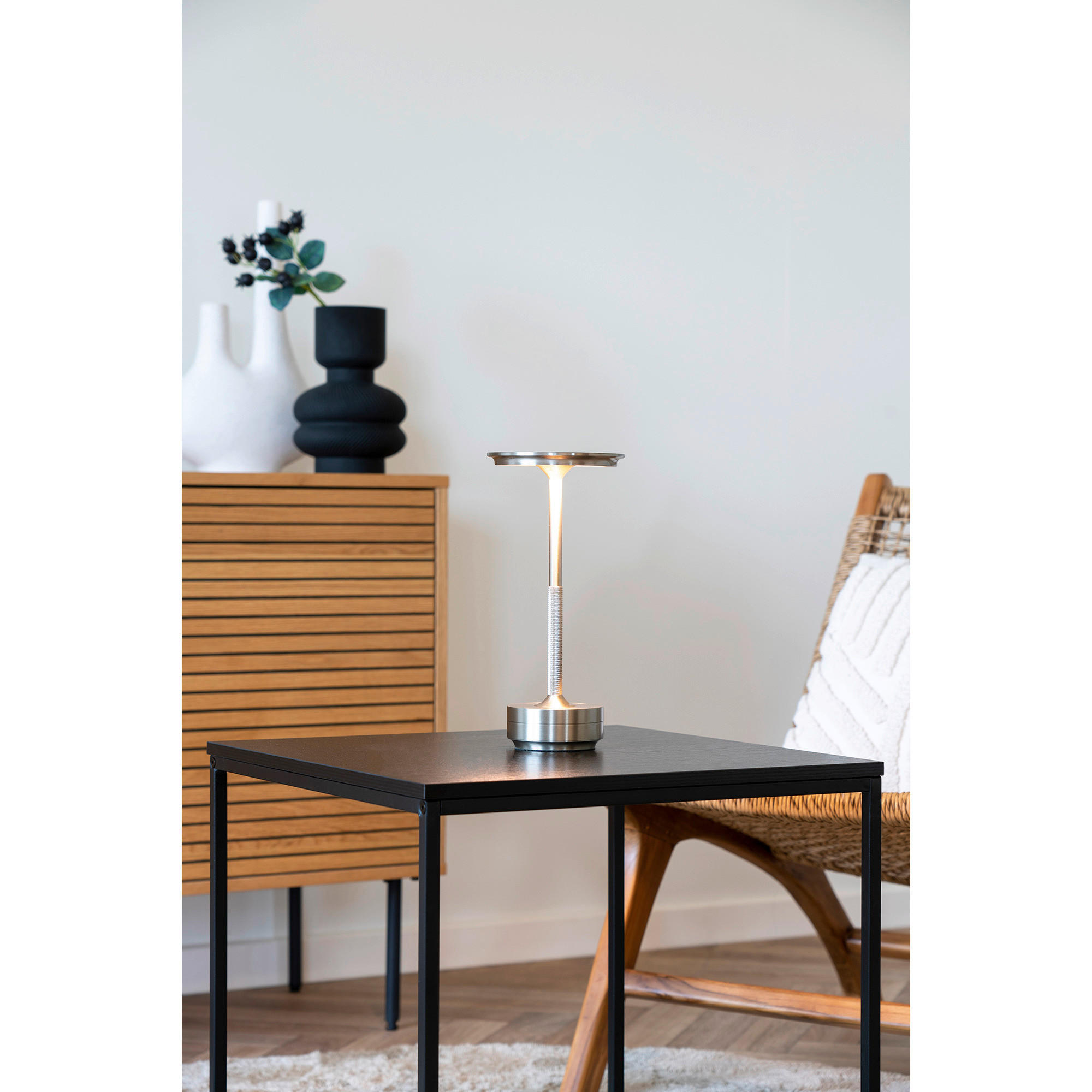 Tischleuchte Lyneham - messing (13,00/13,00/28,50cm)
