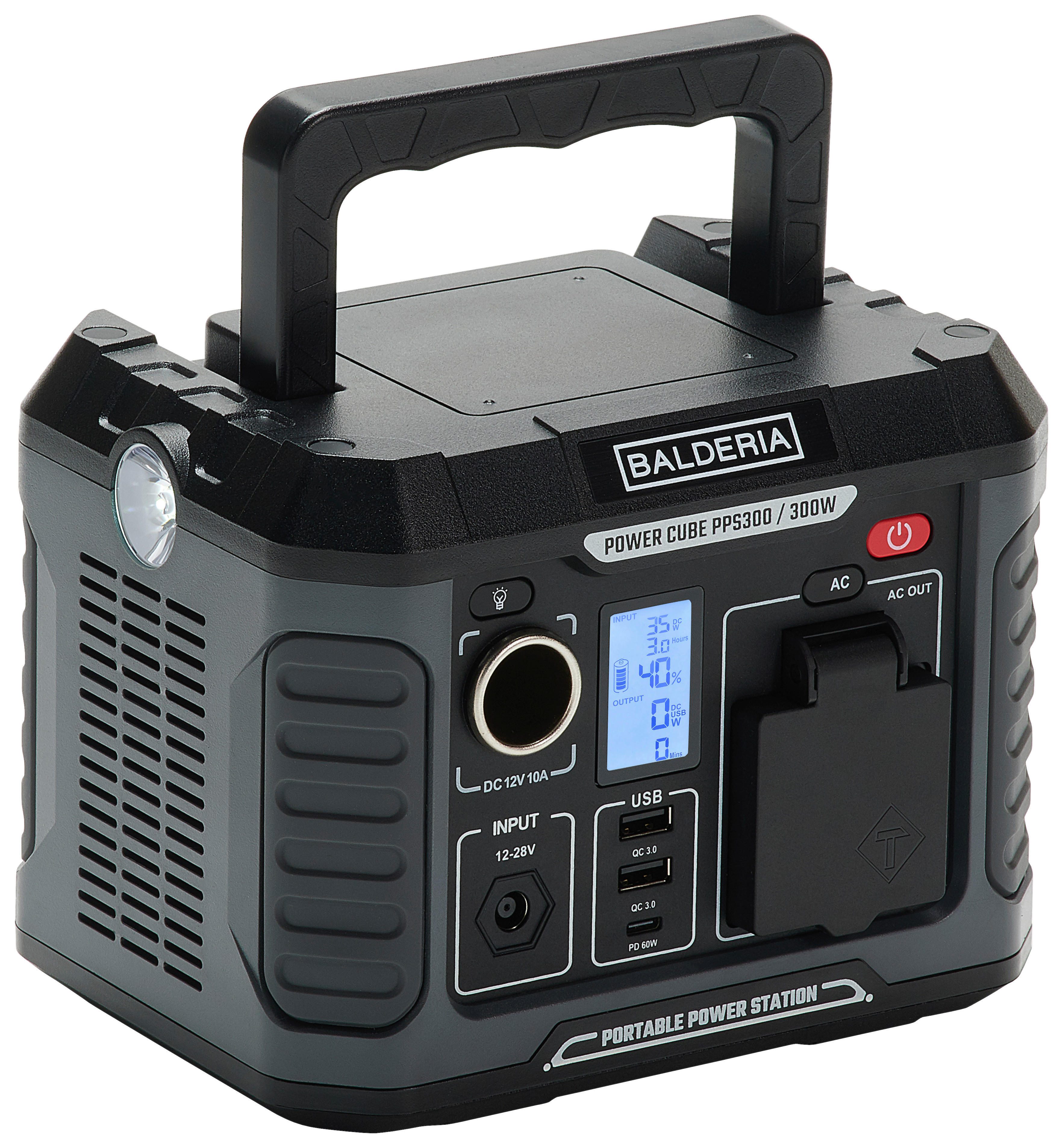 Thumbnail - Balderia Powerstation  PS300-60 B/H/T: ca. 19,2x14,8x14,2 cm