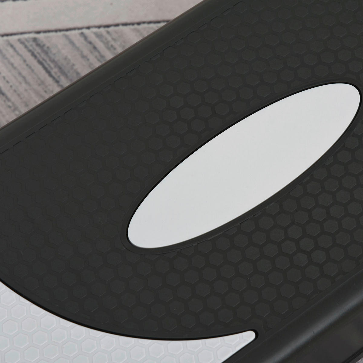 HOMCOM Steppbrett schwarz Kunststoff B/H/L: ca. 31x20x80 cm Steppbrett - schwarz/grau (80,00/31,00/20,00cm) - HOMCOM