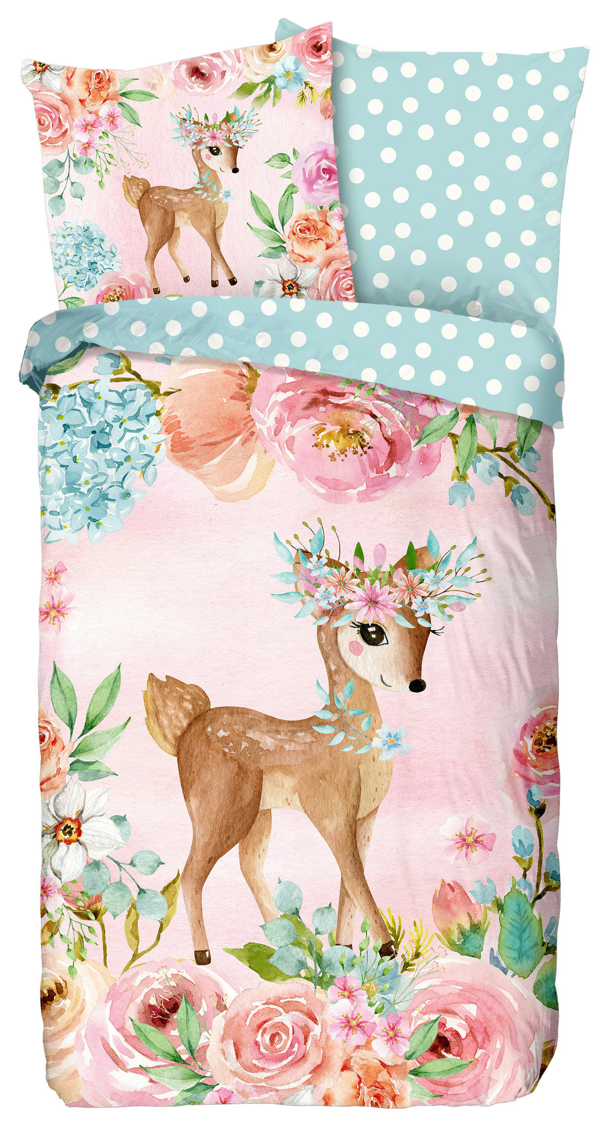 Baumwoll Bettwäsche Sweet Renforce Sweet - Multi (135,00/200,00cm) - Good Morning