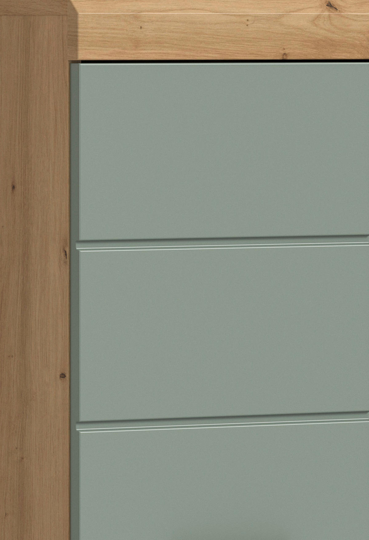 Schrank Scout Eiche Artisan Nachbildung salbei Nachbildung B/H/T: ca. 74x88x31 cm Scout - Eiche/salbei (74,00/88,00/31,00cm) - xonox.home