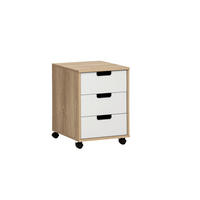 Rollcontainer Emmik weiß matt Eiche Eiche weiß Nachbildung B/H/T: ca. 40,1x57x50 cm Emmik - Eiche/weiß (40,10/57,00/50,00cm) - Möbelpartner