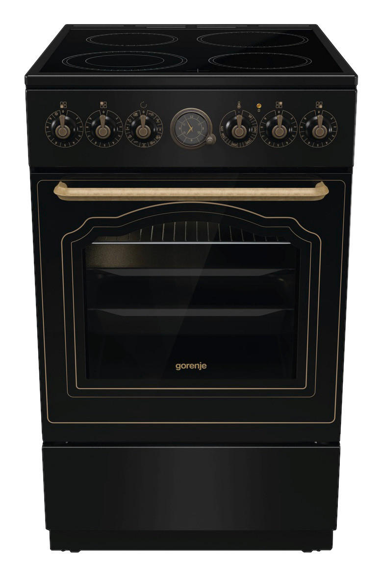 Gorenje Stand-Elektroherd GECS5B70CLB schwarz B/H/T: ca. 50x85x60 cm Stand-Elektroherd GECS5B70CLB - schwarz (50,00/85,00/60,00cm) - Gorenje
