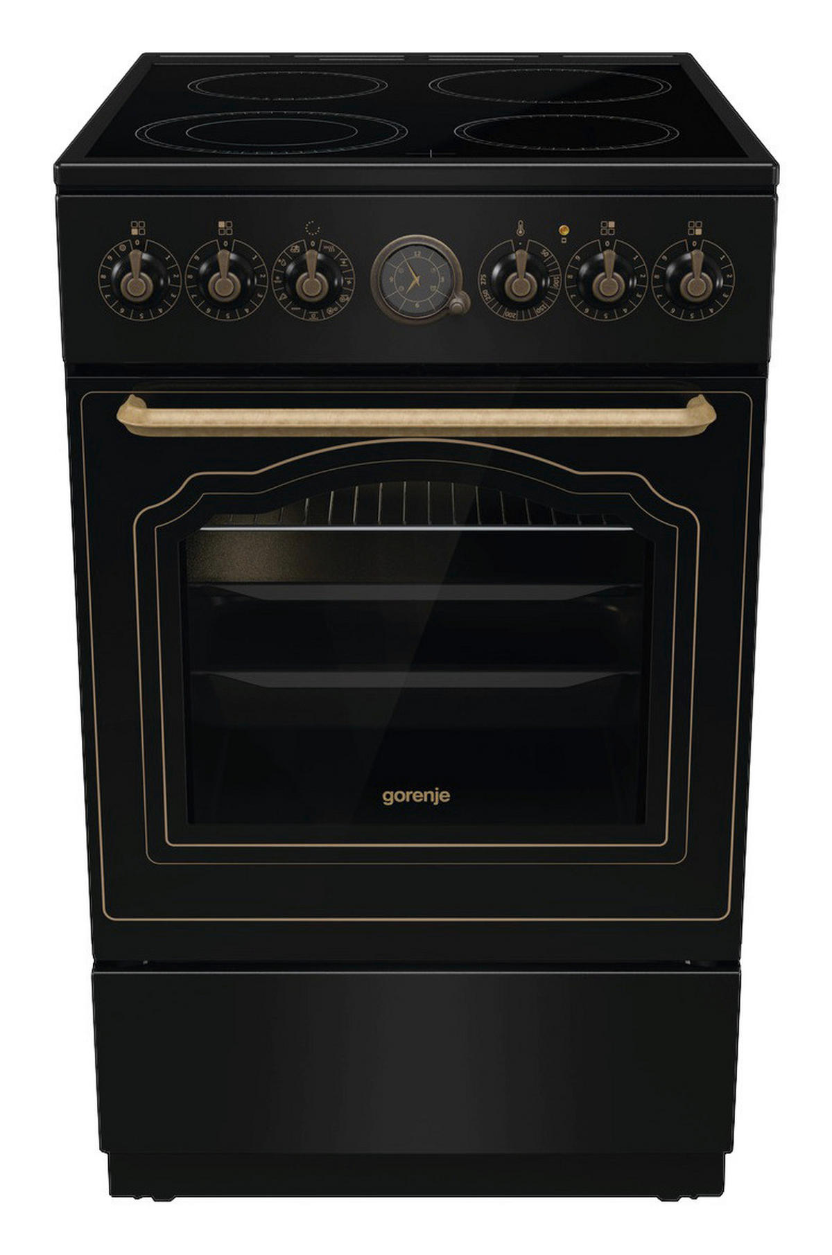 Gorenje Stand-Elektroherd GECS5B70CLB schwarz B/H/T: ca. 50x85x60 cm Stand-Elektroherd GECS5B70CLB - schwarz (50,00/85,00/60,00cm) - Gorenje