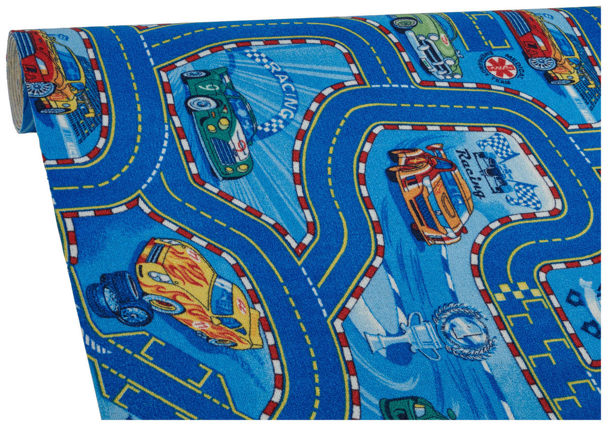 Teppichboden Racers blau B: ca. 400 cm pro m² Racers - blau (400,00cm)