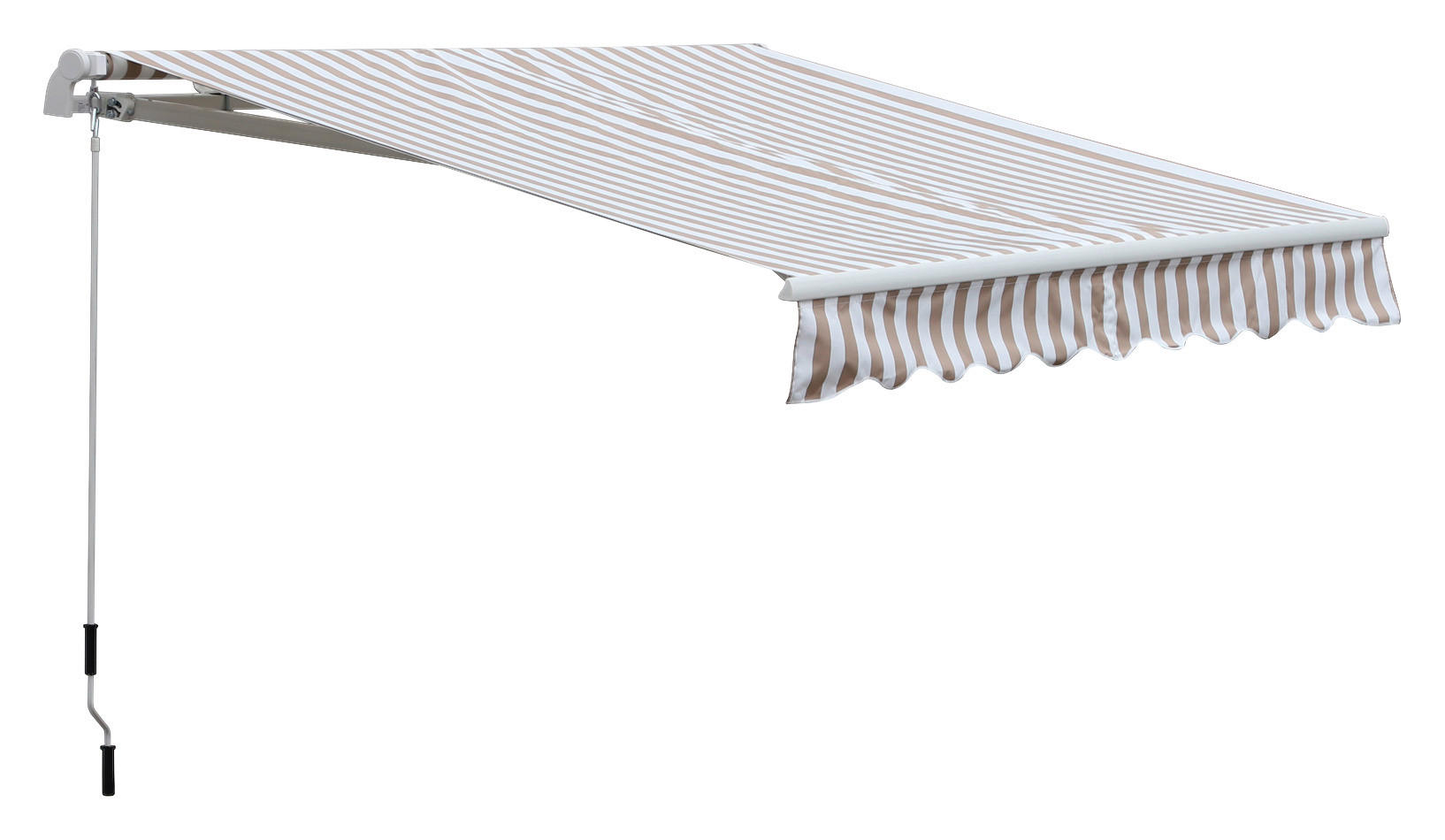 Outsunny Markise beige Markise - beige/weiß - Outsunny