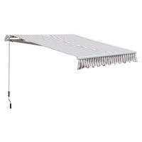 Outsunny Markise beige Markise - beige/weiß - Outsunny