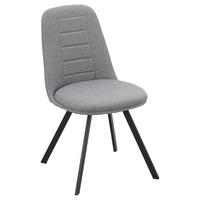 Stuhl CORA grau Microfaser B/T: ca. 56,5x85 cm CORA - schwarz/grau (56,50/85,00cm)