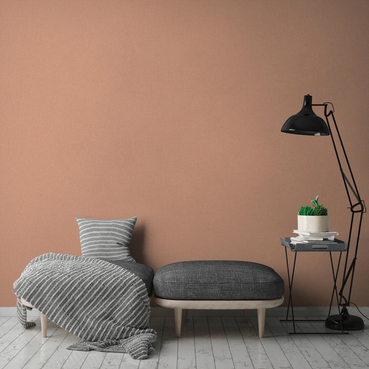 A.S.Creation Vliestapete Attractive 2 Uni orange B/L: ca. 53x1005 cm Attractive 2 - orange (53,00/1005,00cm) - A.S.Creation