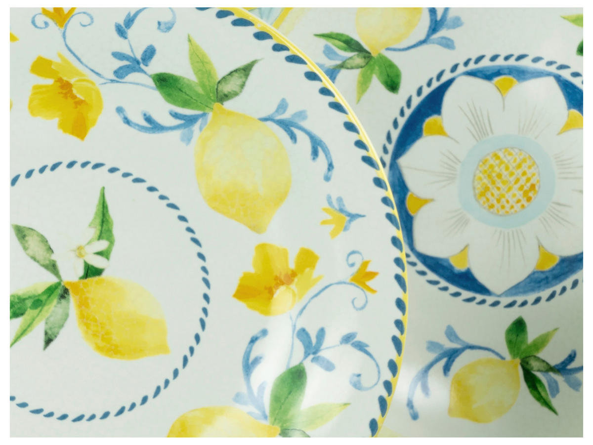 CreaTable Tafelservice Lemona bunt Steinzeug 12 tlg. Lemona - bunt - CreaTable