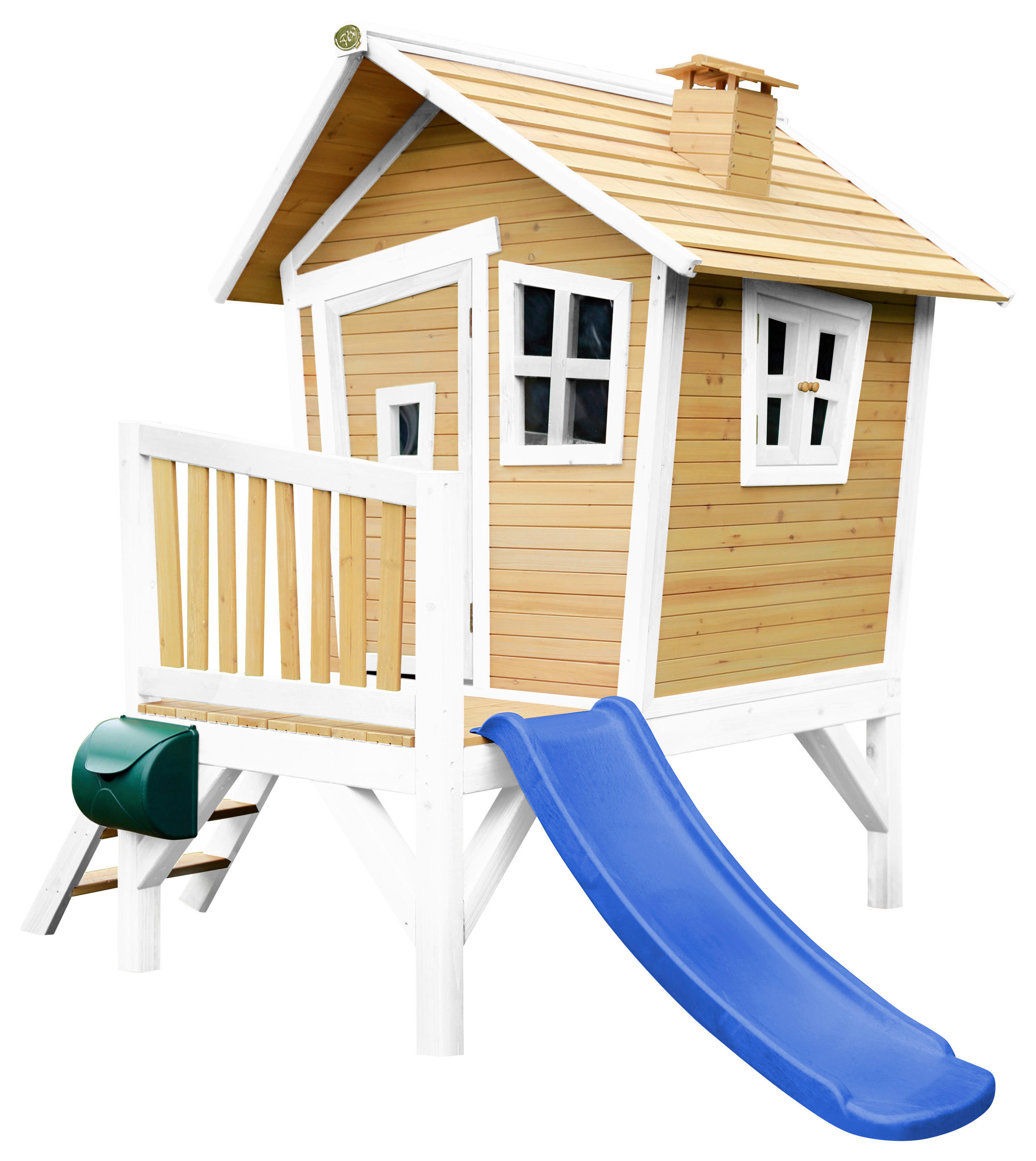 AXI Spielhaus Robin blau B/H/L: ca. 264x203x177 cm Robin - blau/braun (177,00/264,00/203,00cm) - AXI
