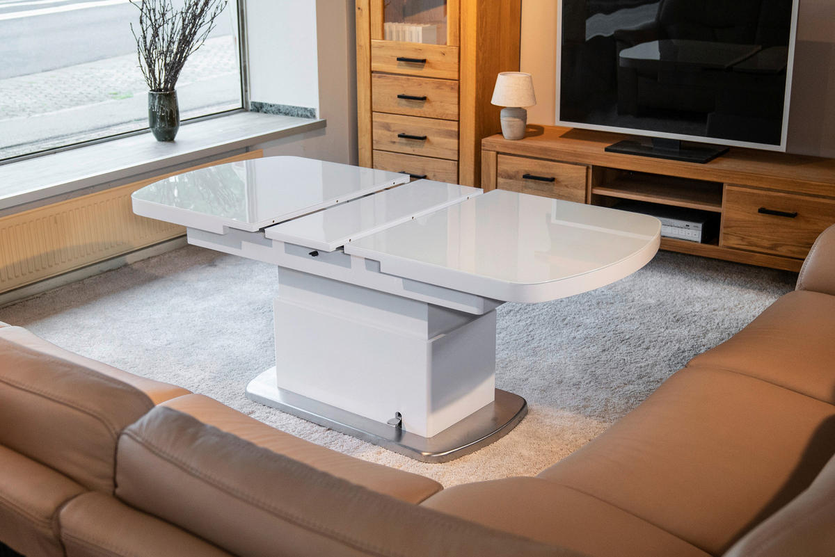 Couchtisch Levi weiß MDF B/H/T: ca. 135x50x75 cm Levi - weiß (135,00/50,00/75,00cm)