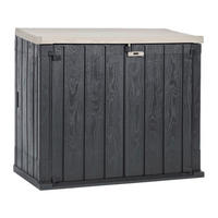 Toomax Mülltonnenbox Stora Way grau B/H/L: ca. 111x74,5x129,5 cm Stora Way - anthrazit/grau (129,50/111,00/74,50cm) - Toomax