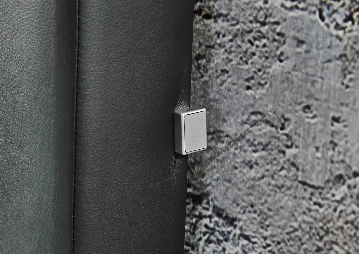 Boxbett Candela schwarz Kunstleder Candela - blau/schwarz (142,00/110,00/208,00cm)
