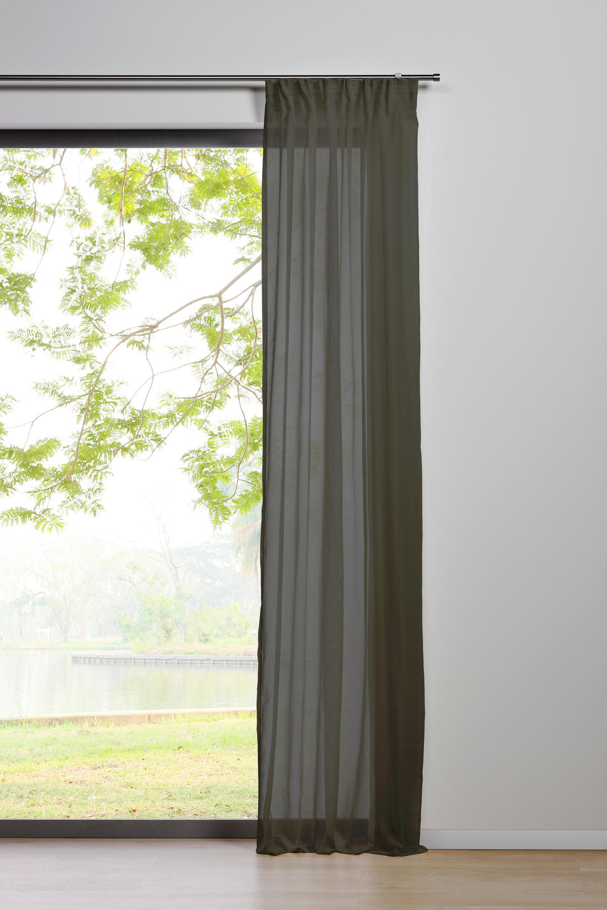 Kombivorhang 2er Pack Pure grau B/L: ca. 135x245 cm Pure - grau (135,00/245,00cm)