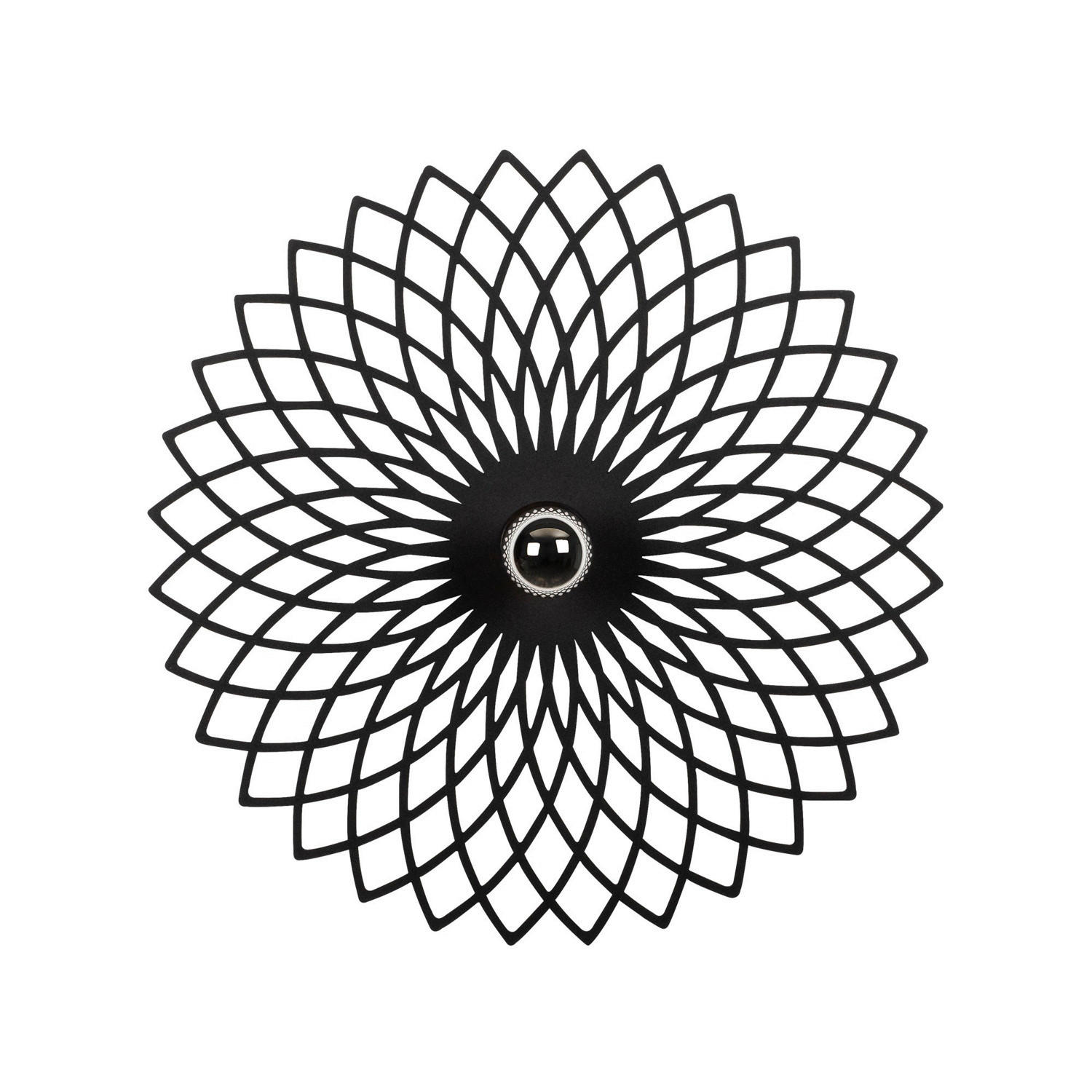 Opviq Wandleuchte Fellini schwarz Metall B/H/T/L: ca. 12x50x12x50 cm E27 1 Brennstellen Fellini - schwarz (50,00/12,00/50,00cm) - Opviq