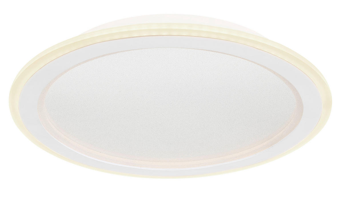 GLOBO LED-Deckenleuchte weiß Opal Metall Acryl H/D: ca. 5x40 cm TINI - weiß/Opal (40,00/5,00cm) - GLOBO