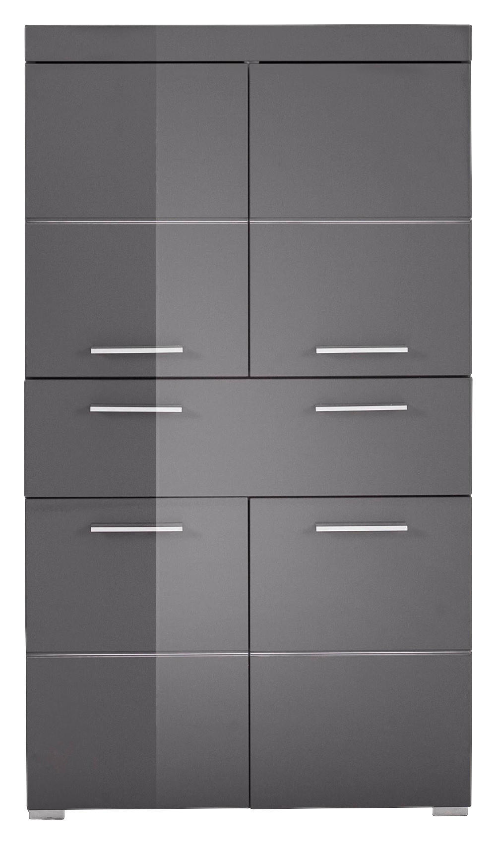 Midischrank Amanda B/H/T: ca. 73x132x31 cm Amanda - grau (73,00/132,00/31,00cm)