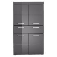 Midischrank Amanda B/H/T: ca. 73x132x31 cm Amanda - grau (73,00/132,00/31,00cm)