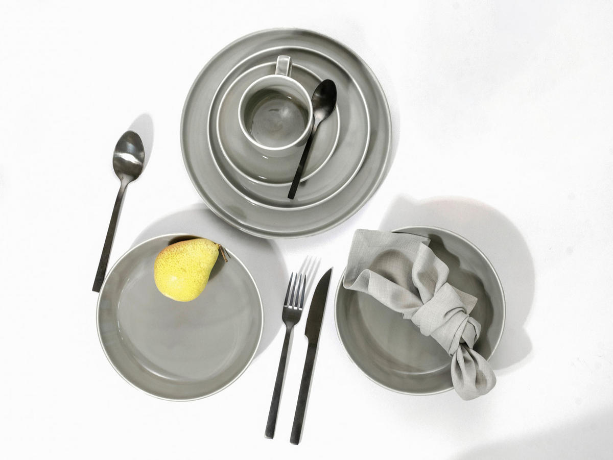 CreaTable Kombiservice Chef Collection grau Porzellan 30 tlg. Chef Collection - grau - CreaTable