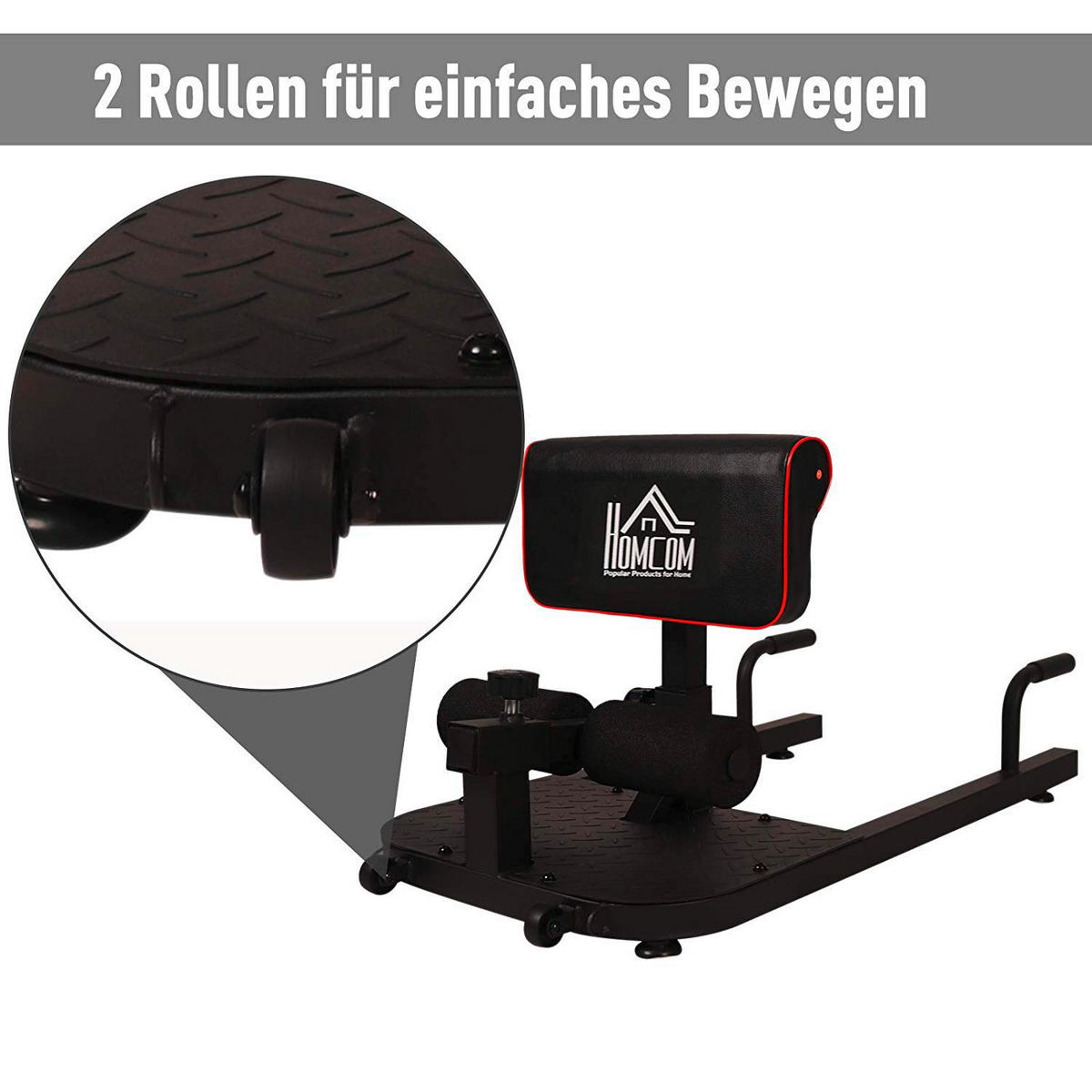HOMCOM Trainingsgerät schwarz Stahl Trainingsgerät - schwarz - HOMCOM