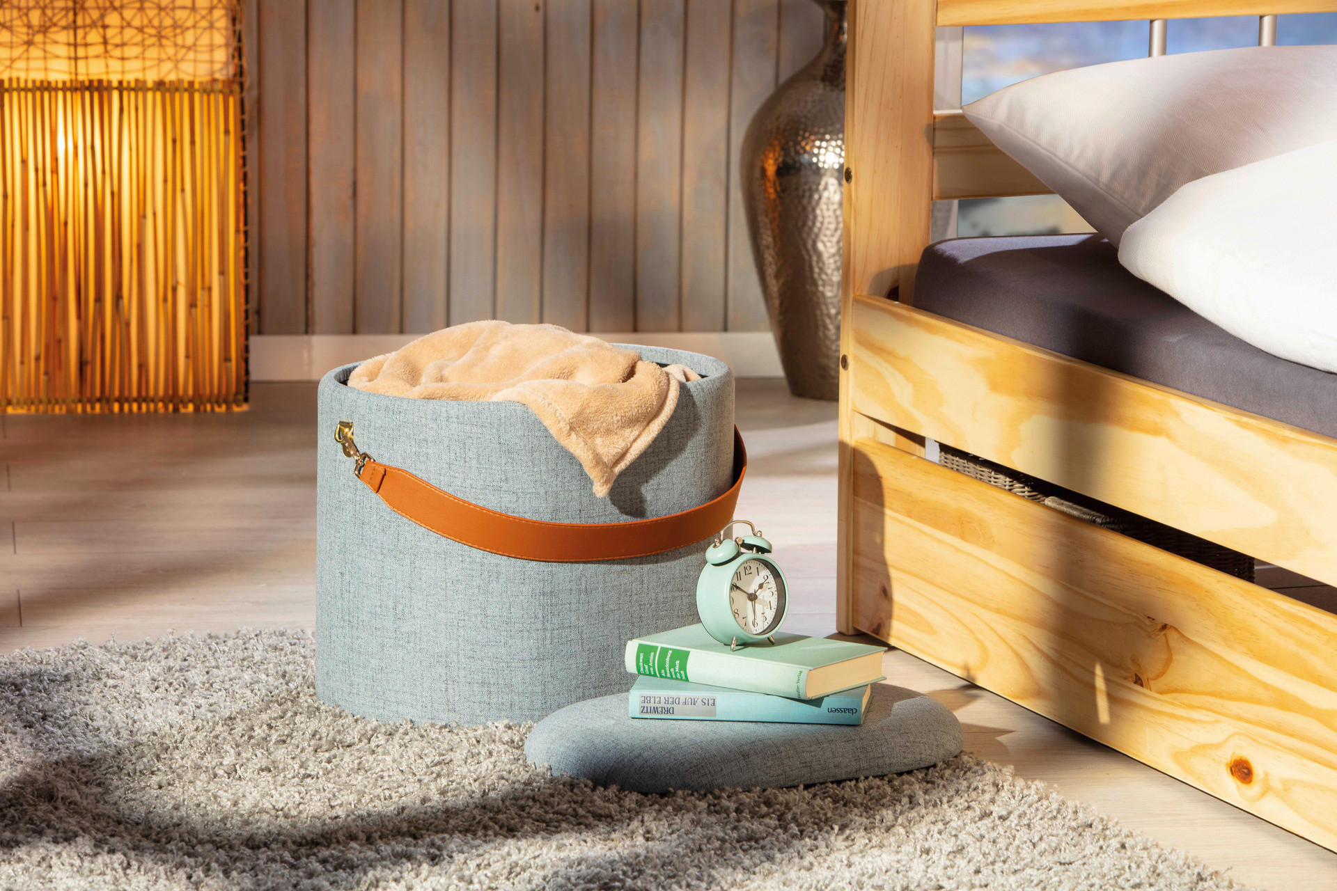 Inter Link Hocker Dilia dunkelgrau MDF B/H/T: ca. 42x36x30 cm Dilia - dunkelgrau (42,00/36,00/30,00cm) - Inter Link