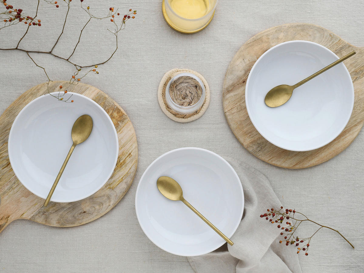 CreaTable Schüssel-Set Allround Weiss weiß Porzellan Allround Weiss - weiß - CreaTable
