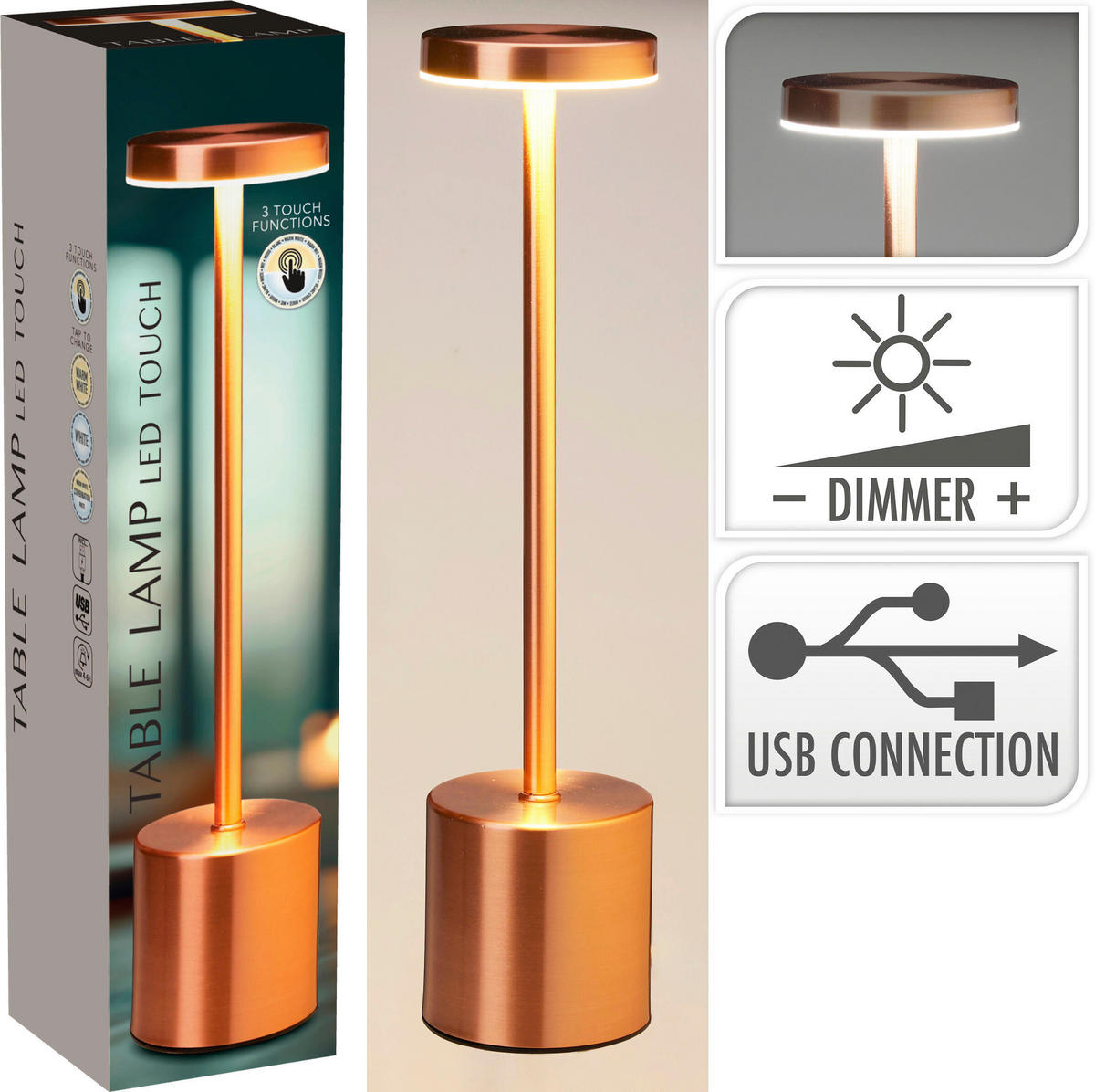 Tischlampe Tischlampe - (35,50/8,60/8,60cm)