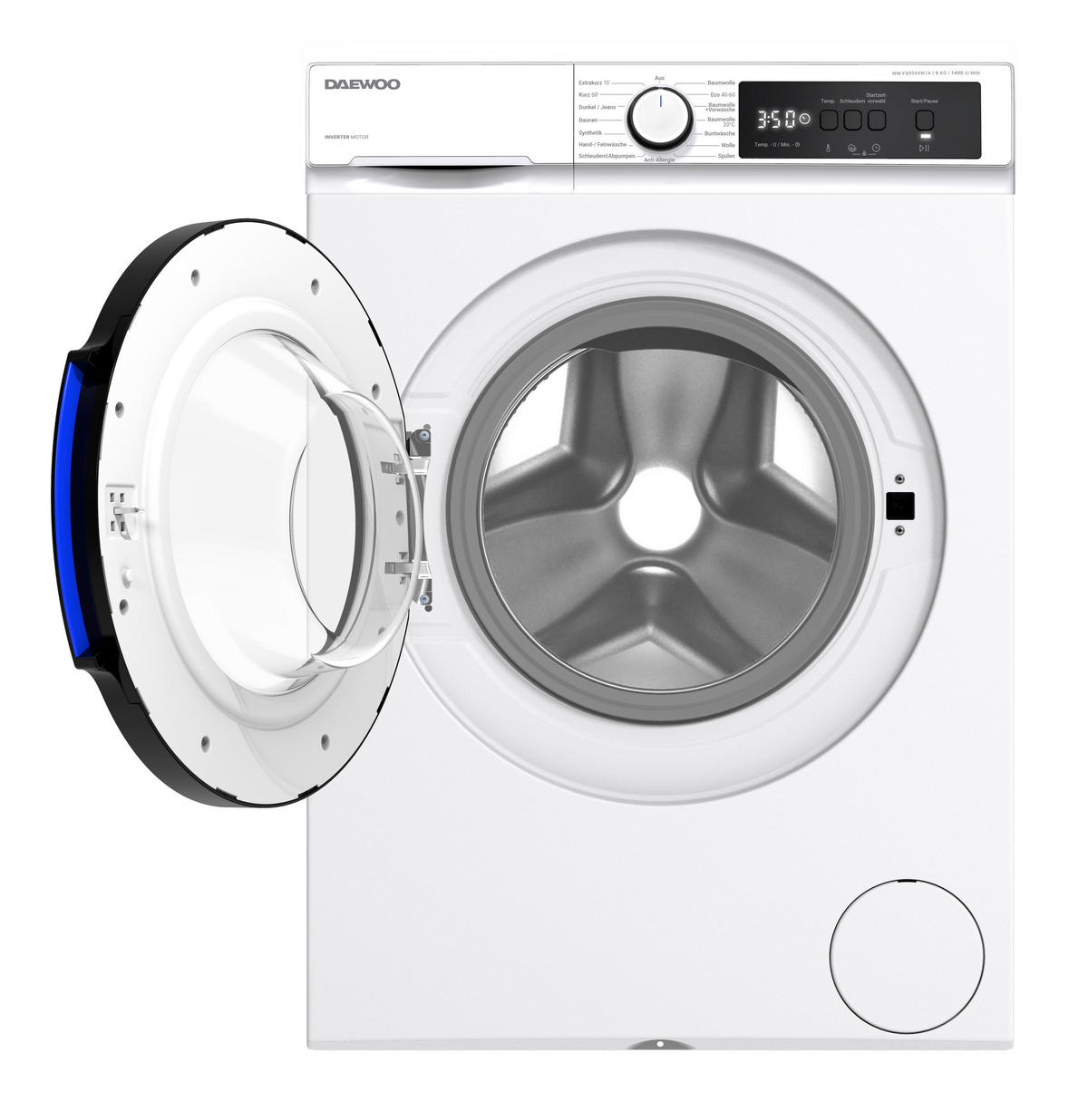 Daewoo Waschmaschine WM-FB9594W1A-DE weiß B/H/T: ca. 59,7x84,5x58,2 cm Waschmaschine WM-FB9594W1A-DE - weiß (59,70/84,50/58,20cm) - Daewoo