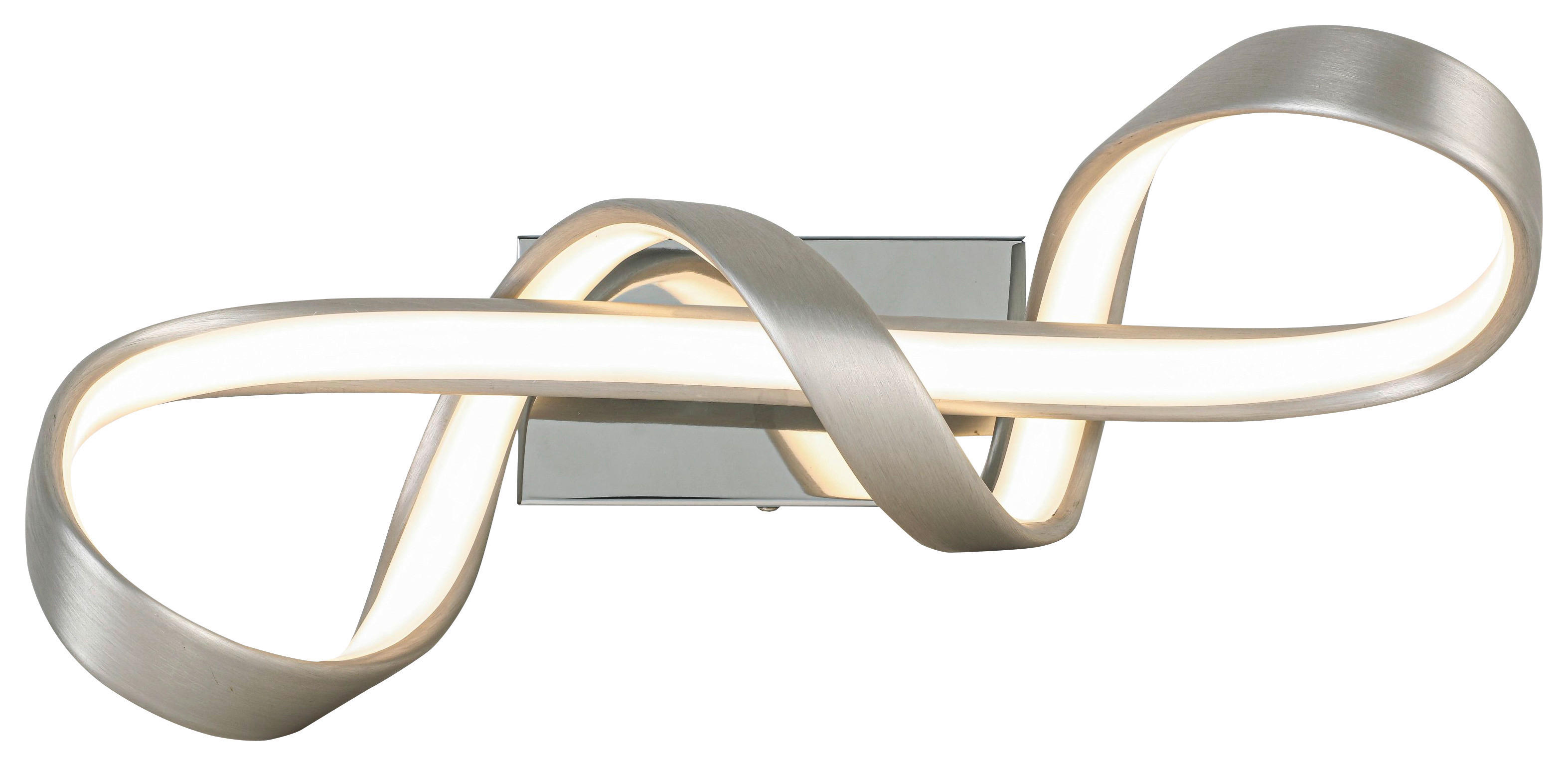 Nolo LED Deckenleuchte Chrom Kunststoff Metall B/H/L: ca. 12x16x40 cm 1 Brennstellen LED-Deckenleuchte_Jonathan - Chrom (40,00/12,00/16,00cm) - Nolo