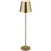 GLOBO LED-Tischleuchte VANNIE 58438M Opal messing Metall Kunststoff H/D: ca. 47x11,2 cm 1 Brennstellen VANNIE - messing/Opal (11,20/47,00cm) - GLOBO