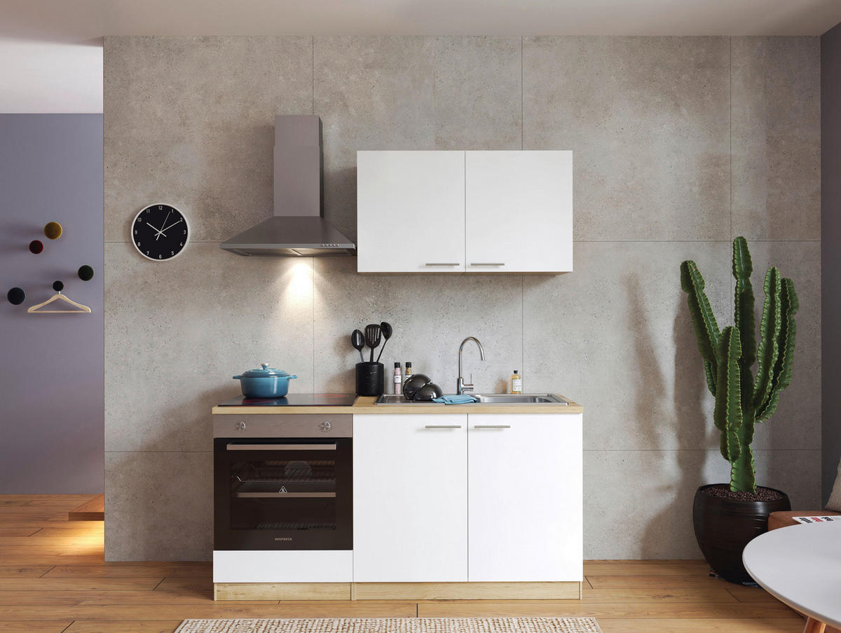 Küchenblock Merle B/H/T: ca. 160x200x60 cm Merle - Eiche/weiß (160,00/200,00/60,00cm) - Respekta