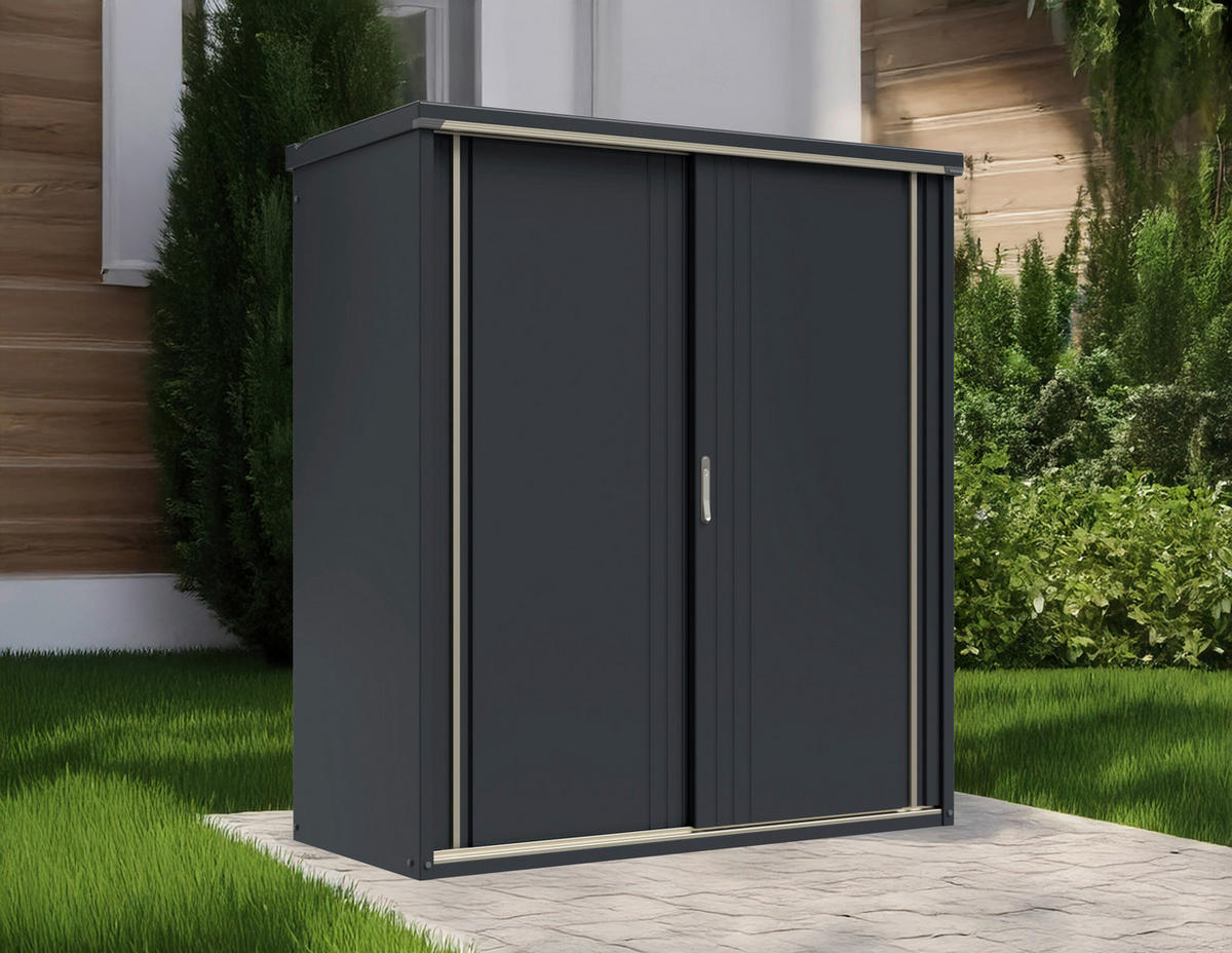 Takubo Geräteschrank Castra B/H/L: ca. 170x190x75 cm Castra - anthrazit (75,00/170,00/190,00cm) - Takubo